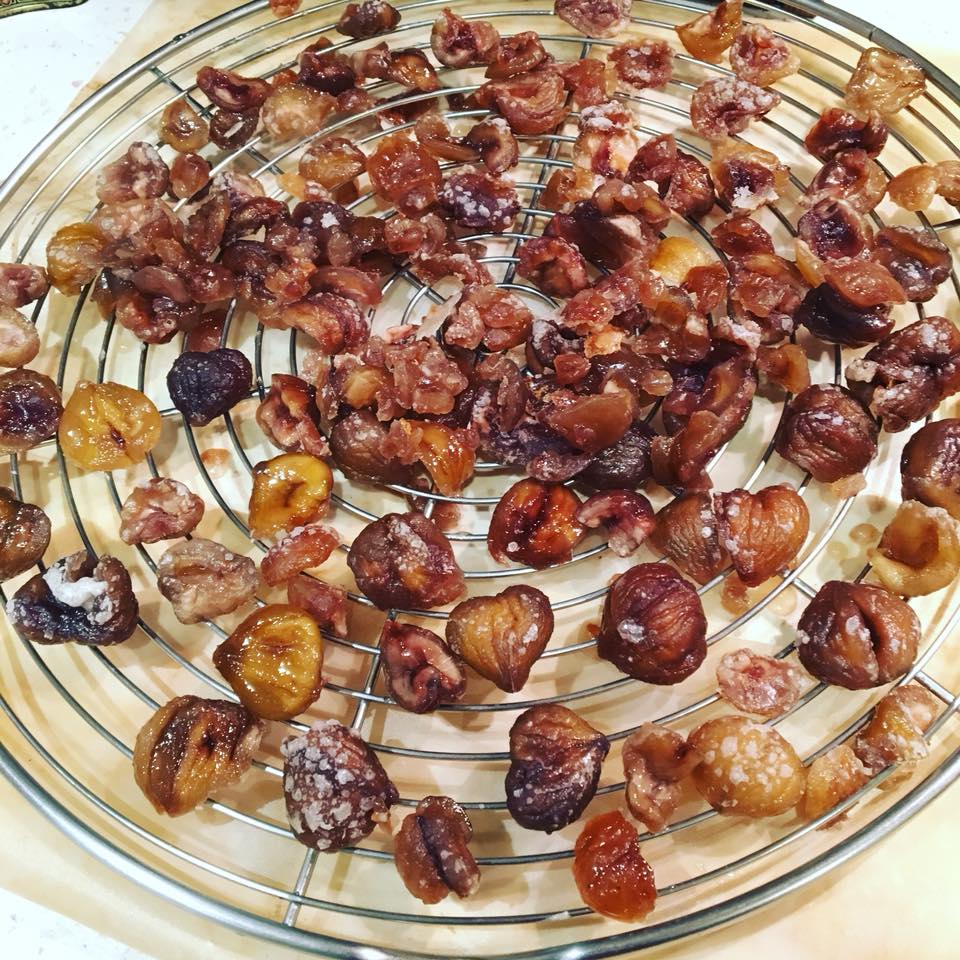 Candied chestnuts (marrons glacés)
